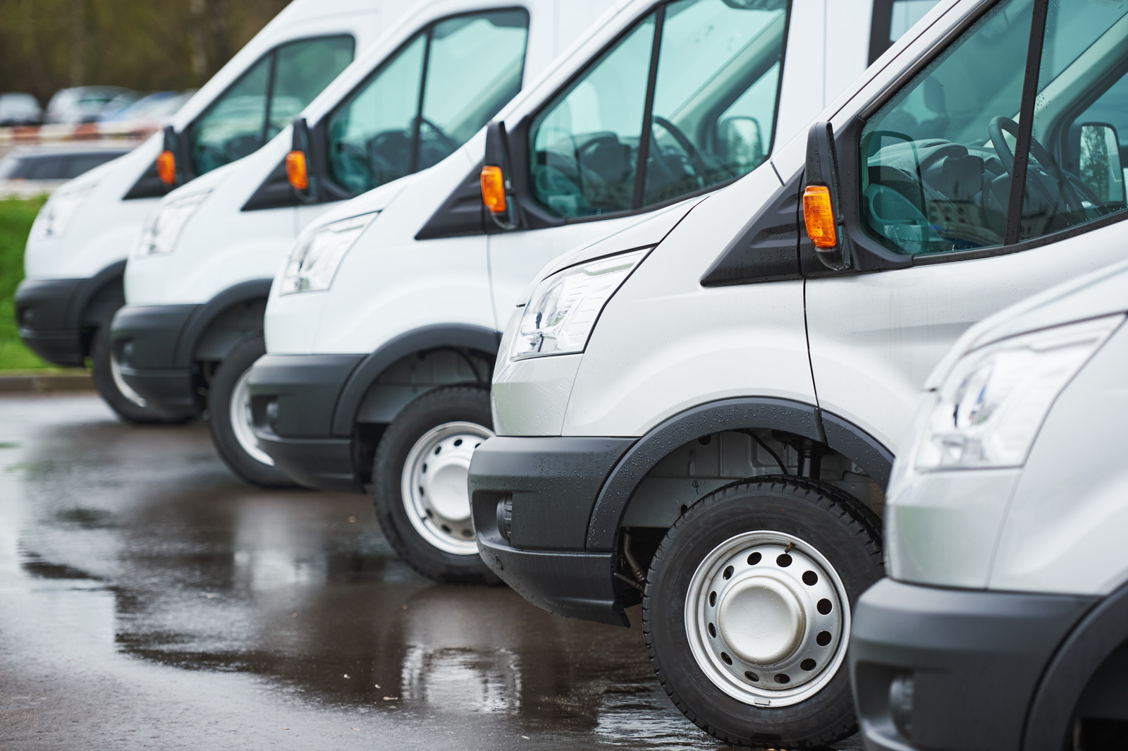 Electric trucks charging